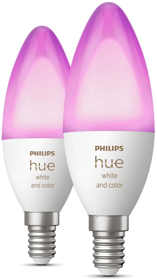 Philips Hue Kaarslamp Lichtbron E14 Duopack