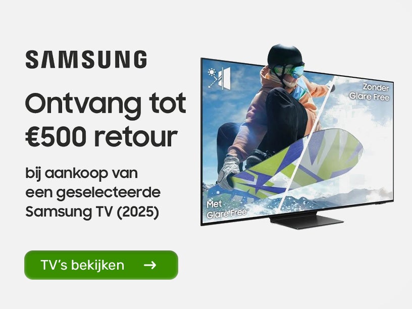Samsung tv's met cashback bekijken Samsung tv's met cashback