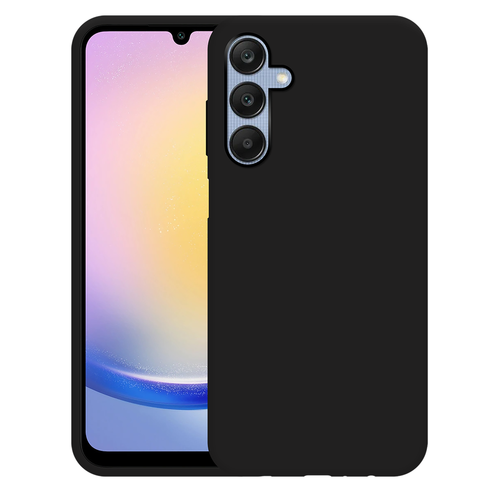 Just In Case Samsung Galaxy A25 TPU Rubber Case Zwart