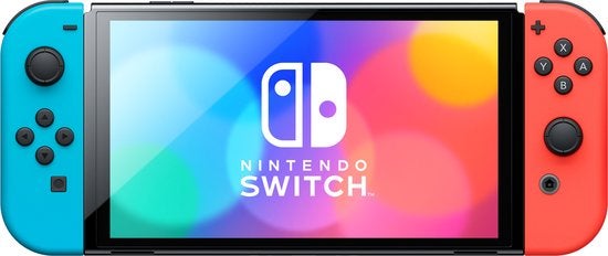 Nintendo Switch OLED Blauw/Rood