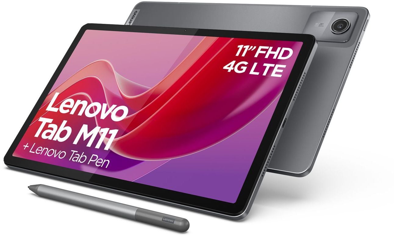 Lenovo Tab M11 128GB WiFi + 4G Grijs (incl. Tab Pen)