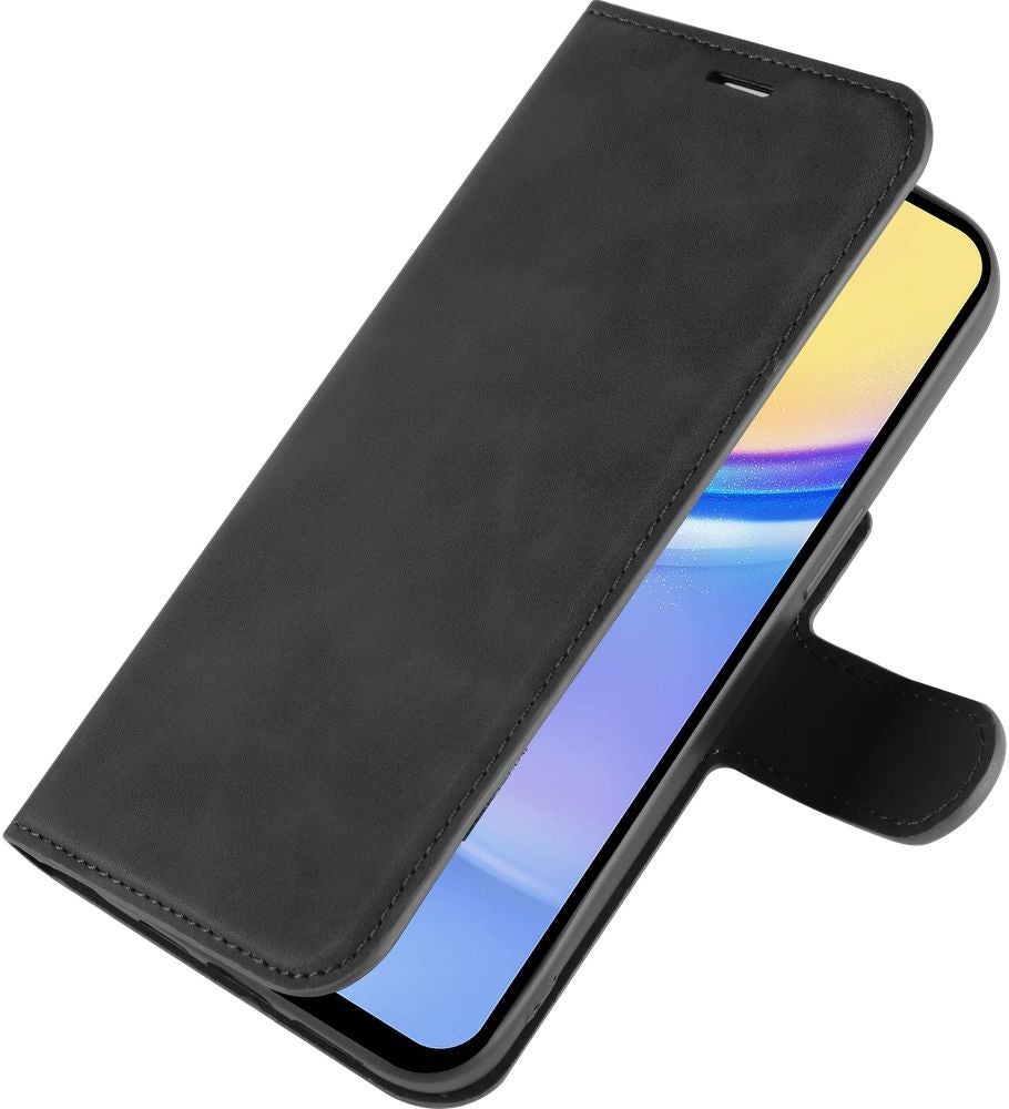 Just In Case Samsung Galaxy A15 Premium Wallet Case Zwart