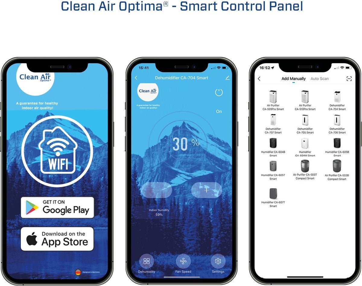 Clean Air Optima CA-704 Smart Wit/zwart