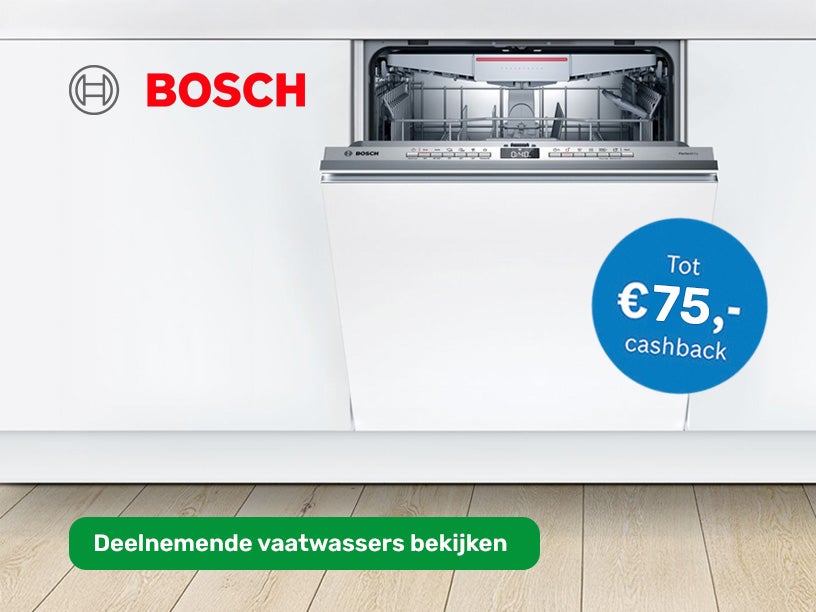 Bosch vaatwassers met cashback bekijken Bosch vaatwassers bekijken